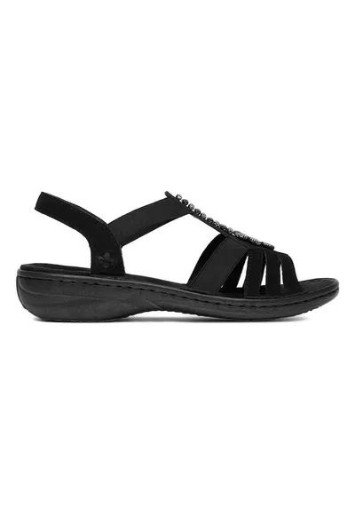 Sandale dama - sintetic - negru - confortabile - usoare