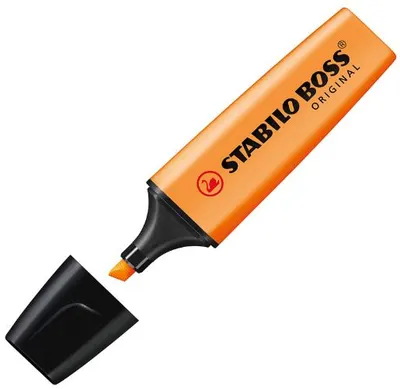 Text Marker Stabilo Boss Original - portocale