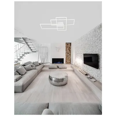 Plafoniera BILBAO Alb Aluminiu & Acrylic Dimabil LED 55 Wat 230 Volt 3550Lm 3000K IP20