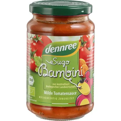 Sos de rosii pentru copii bio 350g Dennree
