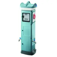 Qmc63c - Wired - Centralised Electronic Management - Double-Face Take- Off - 4 Socket Outlet 2p+e 16a - Ip56 - Light Blue