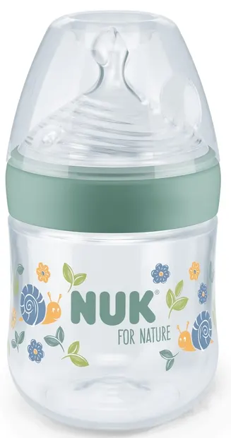 NUK for Nature Silicone Soother Bottle - 150 ml, mărimea S, verde
