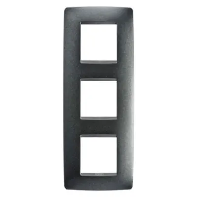 Placa ornament CProiector HORUS ONE - IN PAINTED TECHNOPOLYMER - 2+2+2 modul VERTICAL - SLATE - CProiector HORUS