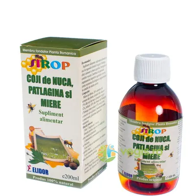 Sirop de Coji de Nuca, Patlagina si Miere 200ml