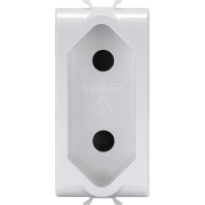 Israeli Standard Priza - 250 V Ac - 2p 10 a - 1 Module - White - Chorus