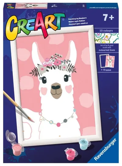 Set de pictură pe numere Ravensburger CreArt - Lama