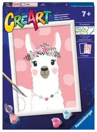 Set de pictură pe numere Ravensburger CreArt - Lama