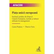 Piata unica europeana. Institutii juridice de drept al Uniunii Europene, metode si tehnici utilizate in management