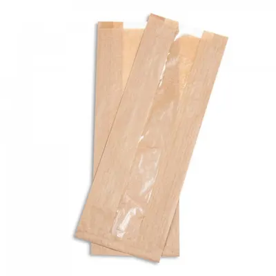 Punga din Hartie cu Fereastra, 12 x 5 x 31 cm, 1000 Bucati