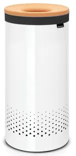 Coș de rufe Brabantia - 35 l, alb, capac din plută