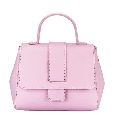 Geanta barbie roz din piele naturala 1047 123
