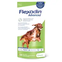 VETOQUINOL Flexadin Advanced , supliment sistem articular câini, comprimate masticabile VETOQUINOL Flexadin Advanced , S-XL, supliment sistem articular câini, punguță, 60 comprimate masticabile