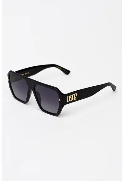 Ochelari de soare patrati cu lentile in degrade - Negru