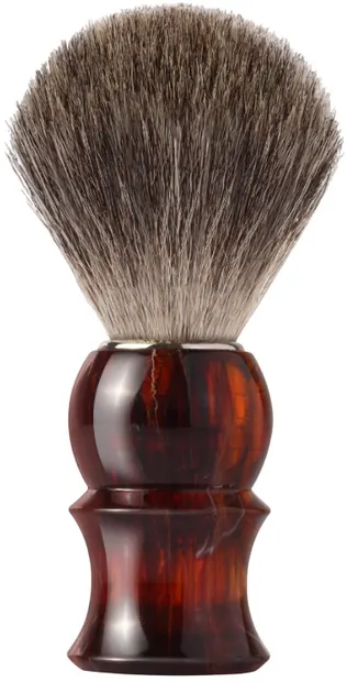Mondial 1908 Perie de bărbierit cu păr din Grey Badger, mâner de culoare mahon