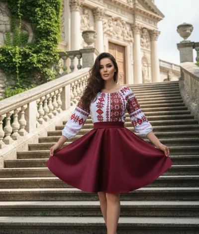 Rochie Traditionala stilizata cu Laura 21