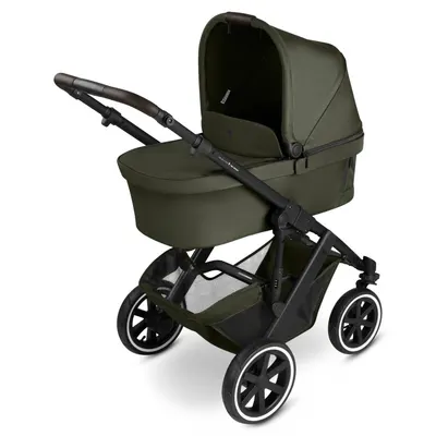 Carucior 2 in 1 pentru copii ABC Design Salsa 5 Air Avocado cu suspensie, maner ajustabil, roti pneumatice, suport pentru picioare reglabil, greutate admisa 22 kg