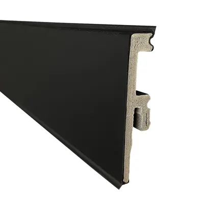 Plinta PVC parchet laminat Korner LS75 Venezia 002 negru
