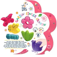 Set 6 creioane cerate pentru degete, Avenir, Haku Yoka, Gradina