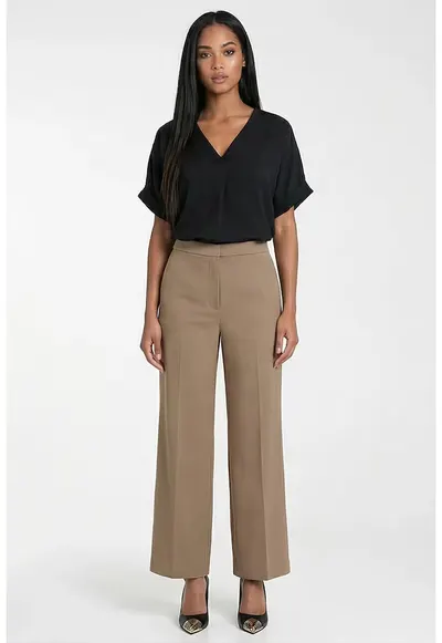 Bluza dama - M1321 - neagra - croiala clasica - decolteu in V - material 100% poliester