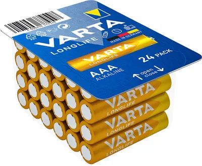 Baterii alcaline VARTA - Longlife, AAA, 24 buc.