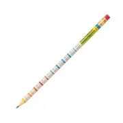 Creion grafit Koh-I-Noor, HB, corp rotund, cu guma de sters, tabla inmultirii