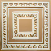Tavan fals decorativ 08-ZL-23 polistiren extrudat auriu 50x50x0.4 cm