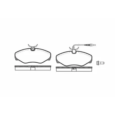 Set placute frana, frana disc REMSA 0834.01