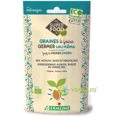 Mix Seminte de Alfalfa, Ridiche, Fenicul pentru Germinat Ecologic/Bio 150g