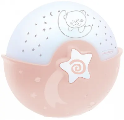 Proiector cu lumină relaxantă 3 în 1 Infantino – Roz
