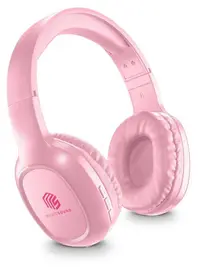 Căști wireless cu microfon Cellularline - Music Sound Basic, roz