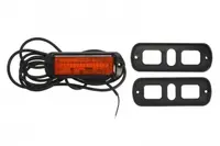 Girofar (portocaliu, 12 24V, LED, 21W, montare rigida, 2-puncte montare, numar programe: 1, directional; pentru montare pe suprafete verticale; fara sincronizare; fir 3m)