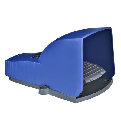 Intreruptor Pedala Simplu - Ip66 - Cu Capac - Plastic - Albastru - 2Ni + 2Nd