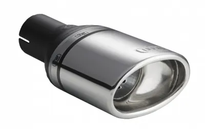 Teava evacuare sport esapament rotund otel inoxidabil oval 120x80mm, lungime element decorativ 120mm, diametru montaj 50mm