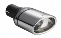 Teava evacuare sport esapament rotund otel inoxidabil oval 120x80mm, lungime element decorativ 120mm, diametru montaj 50mm
