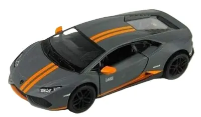 Mașină metalică Kinsmart - Lamborghini Huracan LP-610-4, 1:36, gri