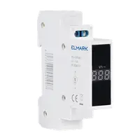 Modular Voltage Meter 1p 80-500vac Red
