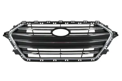 Grila radiator fata potrivit HYUNDAI ELANTRA VI 2017-2019 - (negru/crom)