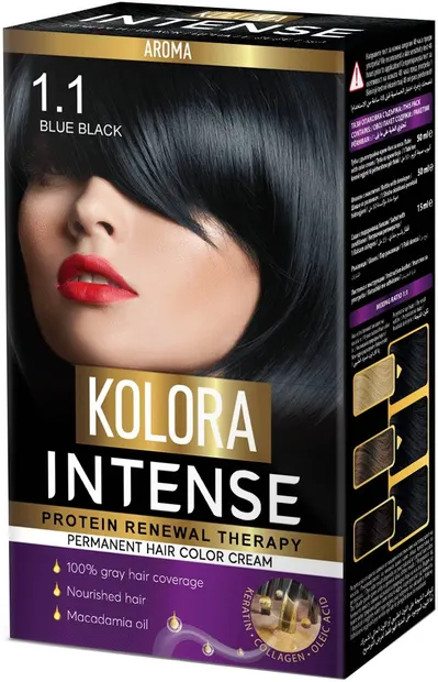 Kolora Intense Vopsea de păr, 1.1 Albastru-negru