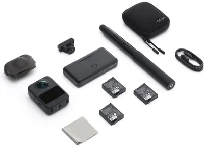 Cameră de acțiune DJI - Osmo 360 Adventure Combo, negru