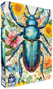 Puzzle Black Sea din 500 piese - Printre flori: Gândacul