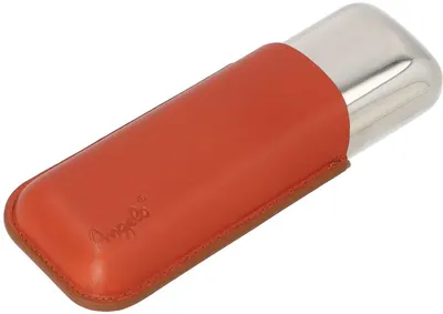 Husă pentru 2 trabucuri Angelo - 15 cm x 21 mm, roşu