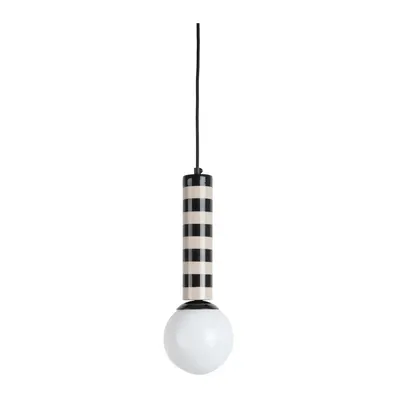 Lustră neagră/taupe din metal ø 12 cm Rayado – Leitmotiv