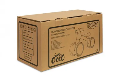 Ride-On de echilibru pentru copii Toyz Otto Blue,recomandata intre 1-3 ani,manere ergonomice,cadru metalic stabil si roti EVA