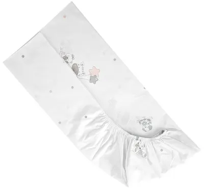 Čaršaf cu radieră Lorelli - 60 х 120 + 15 cm, girafă