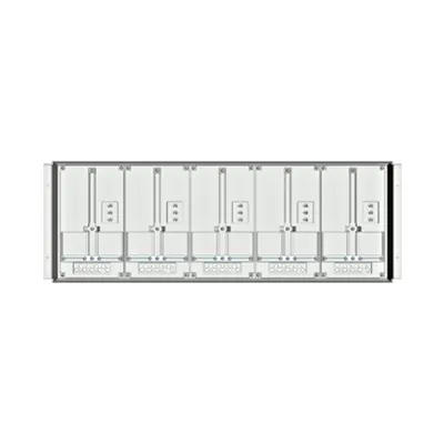 Meter box insert 1-row, 5 meter boards / 8 Modul heights