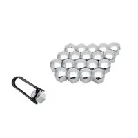 Capac prezoane 21 MM crom Set 20 buc+CLESTE