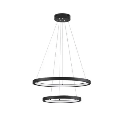 Lampa suspendata EMPATIA Nisipiu Negru Aluminiu & Acrylic LED 60W 230V 1755Lm 3000K IP20 Triac Dimabil