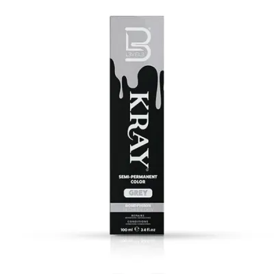 Vopsea semi - permanenta - L3VEL3 - Gri - 100 ml