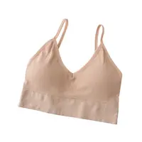 Bustiera Sport pentru Dama, cu Bretele si Spatele Gol, Fara Cusaturi, Model Push Up, Marime S/M, Roz, MIX14106