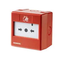 Buton de incendiu adresabil Siemens FDM231-RP, resetabil, IP44